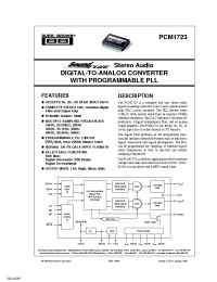 Datasheet PCM1723E manufacturer TI
