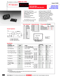 Datasheet PT6601 manufacturer TI
