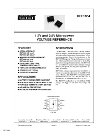 Datasheet REF1004C-2.5/2K5 manufacturer TI