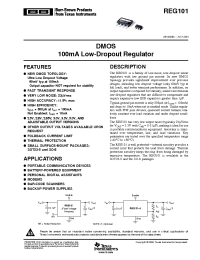 Datasheet REG101NA-2.8/3K manufacturer TI