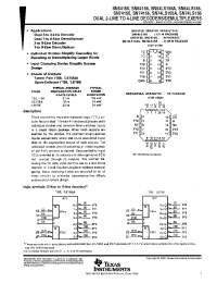 Datasheet SN54155W manufacturer TI