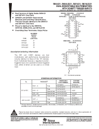 Datasheet SN54221J manufacturer TI