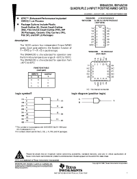 Datasheet SN54AC00 manufacturer TI