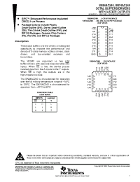 Datasheet SN54AC240 manufacturer TI