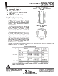 Datasheet SN54AC374 manufacturer TI