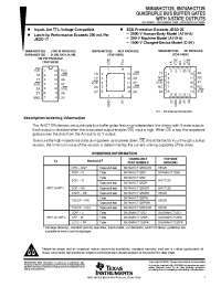 Datasheet SN54AHCT125FK manufacturer TI
