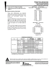 Datasheet SN54AHCT244 manufacturer TI