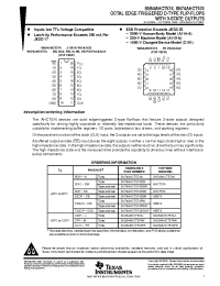 Datasheet SN54AHCT574 manufacturer TI