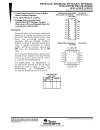 Datasheet SN54ALS244C manufacturer TI