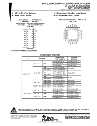 Datasheet SN54ALS245A manufacturer TI