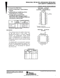 Datasheet SN54ALS520FK manufacturer TI