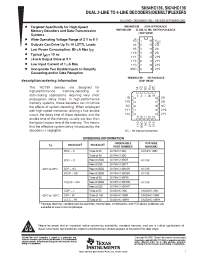 Datasheet SN54HC139FK manufacturer TI