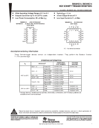 Datasheet SN54HC14J manufacturer TI