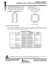 Datasheet SN54HC157FK manufacturer TI
