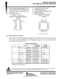 Datasheet SN54HC165 manufacturer TI