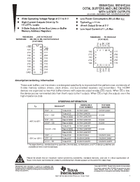 Datasheet SN54HC244W manufacturer TI