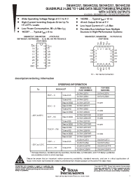 Datasheet SN54HC258 manufacturer TI