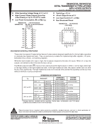 Datasheet SN54HC573AJ manufacturer TI