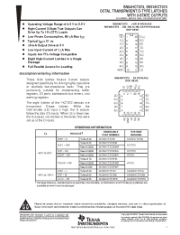 Datasheet SN54HCT373 manufacturer TI