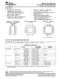 Datasheet SN54LVC14AW manufacturer TI