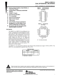 Datasheet SN55114W manufacturer TI