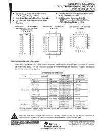 Datasheet SN74ABT573ANSR manufacturer TI