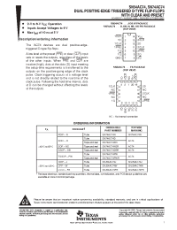 Datasheet SN74AC74DBLE manufacturer TI