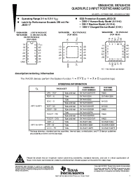 Datasheet SN74AHC00DBLE manufacturer TI