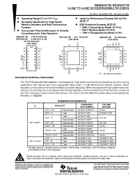 Datasheet SN74AHC138DBR manufacturer TI