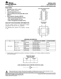 Datasheet SN74ALVC04 manufacturer TI