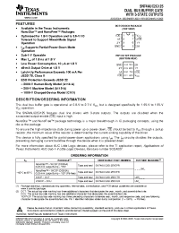 Datasheet SN74AUC2G125DCTR manufacturer TI