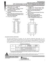 Datasheet SN74AVCH8T245PW manufacturer TI