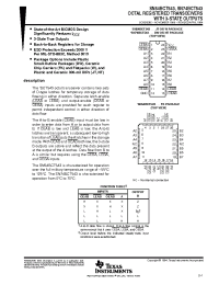 Datasheet SN74BCT543DW manufacturer TI
