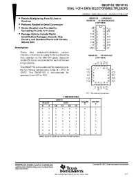 Datasheet SN74F153DR manufacturer TI