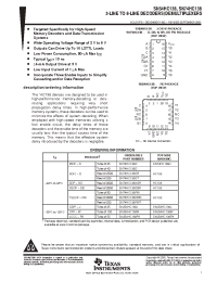 Datasheet SN74HC138DE4 manufacturer TI