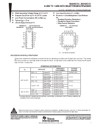 Datasheet SN74HC151PWR manufacturer TI