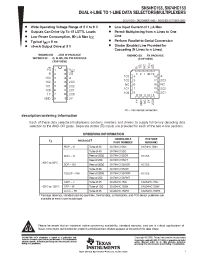 Datasheet SN74HC153NSR manufacturer TI