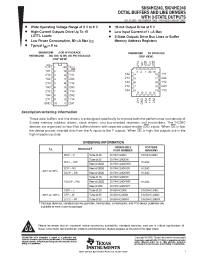 Datasheet SN74HC240DBR manufacturer TI