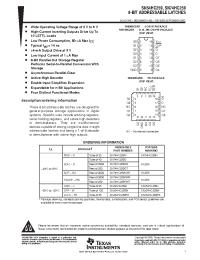 Datasheet SN74HC259D manufacturer TI