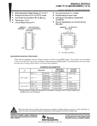 Datasheet SN74HC42DR manufacturer TI