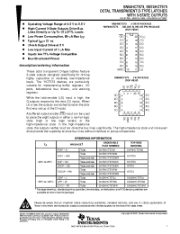 Datasheet SN74HCT573 manufacturer TI