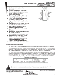 Datasheet SN74LV123A-Q1 manufacturer TI
