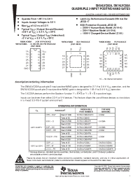 Datasheet SN74LVC00ADBLE manufacturer TI