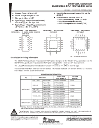 Datasheet SN74LVC02ADBLE manufacturer TI