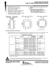 Datasheet SN74LVC138ARGYR manufacturer TI