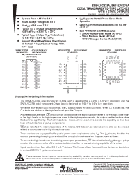 Datasheet SN74LVC373APWLE manufacturer TI