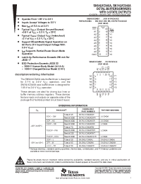Datasheet SN74LVC540ADBR manufacturer TI