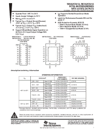 Datasheet SN74LVC541ANSR manufacturer TI