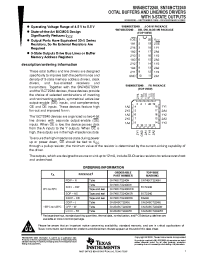 Datasheet SNJ54BCT2240W manufacturer TI
