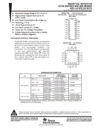 Datasheet SNJ54HCT240FK manufacturer TI
